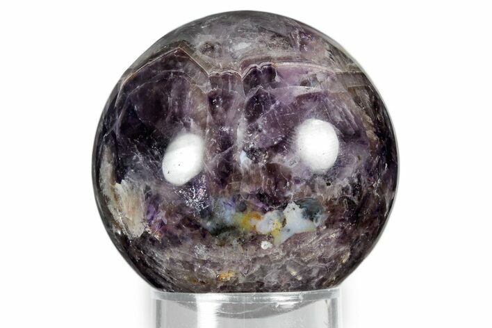 Polished Amethyst Sphere With Hematite Inclusions #342113